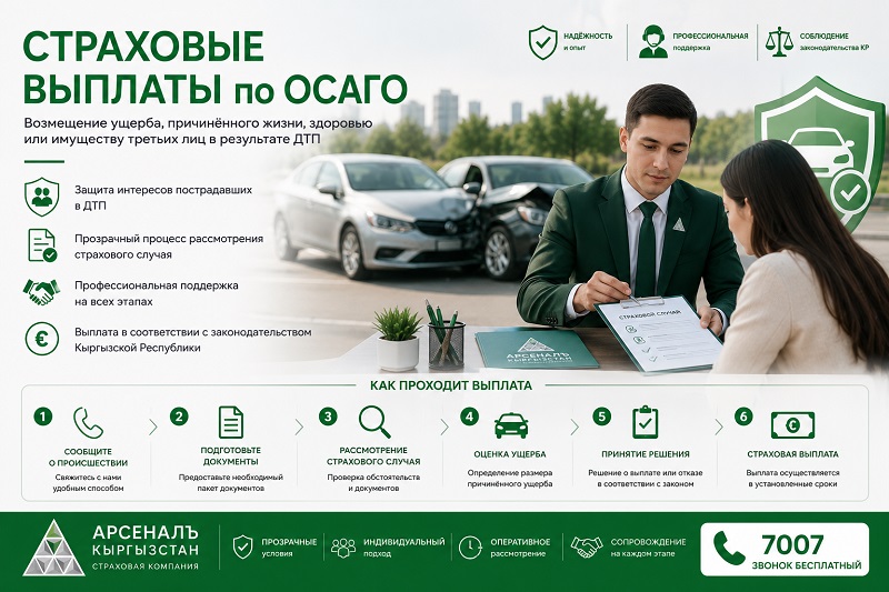 ОСАГО боюнча камсыздандыруу төлөмдөрү