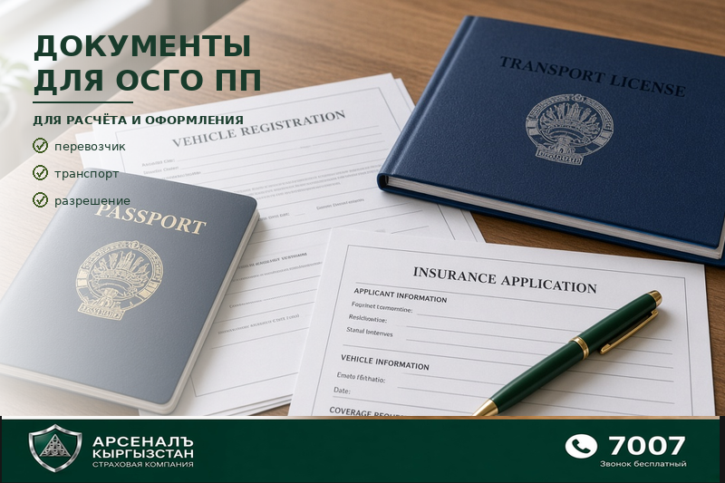 ОСГО ПП үчүн документтер