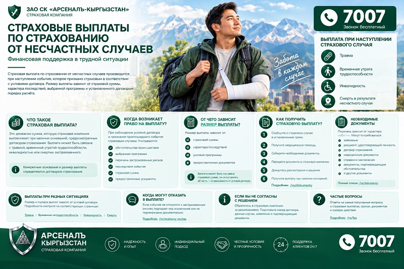 Кырсыктардан камсыздандыруу боюнча төлөмдөр