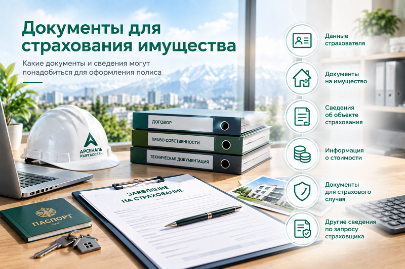 Мүлктү камсыздандыруу үчүн документтер