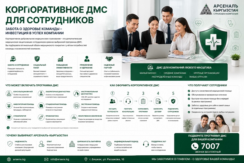 Кызматкерлер үчүн корпоративдик ДМС