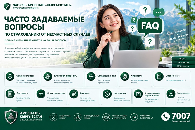 Кырсыктардан камсыздандыруу боюнча көп берилүүчү суроолор