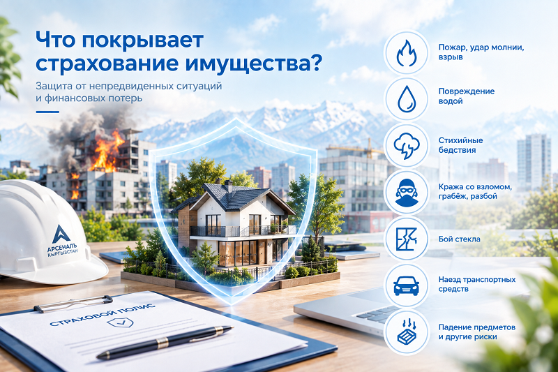 Мүлктү камсыздандыруу эмнени камтыйт?